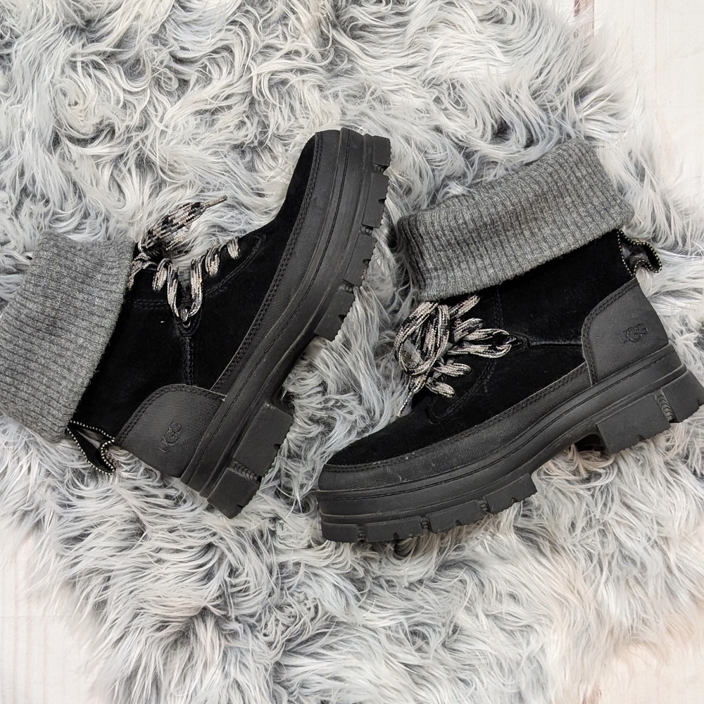 UGG Black Ashton Women's Hiker Boots